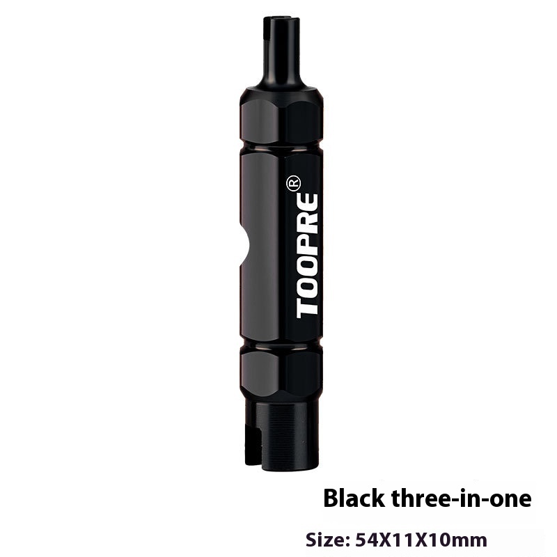 TOOPRE Bicycle Multi-function American Valve Core Tool Presta Valve Tire Valve Extension Rod Disassembly Wrench