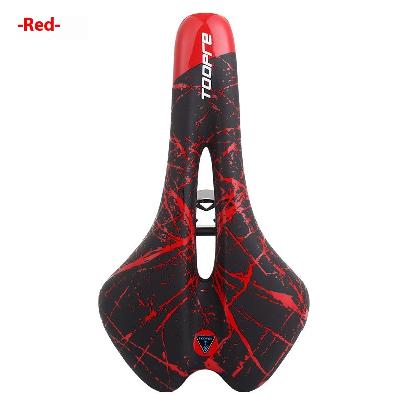 TOOPRE Bicycle Saddle Super Soft Seat Mountain Bike Comfortable Seat Cushion Colorful Bike Saddle