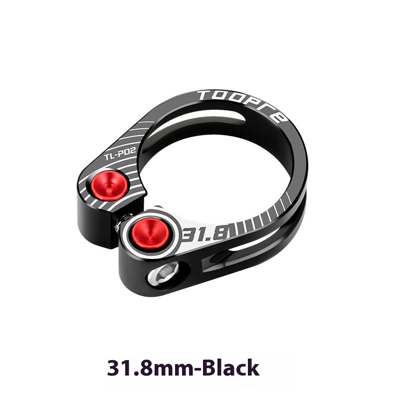 TOOPRE Bicycle Seatpost Clamp 31.8 34.9mm Hollow Locking Seat Tube Clamp Ring Seatpost Lock Buckle
