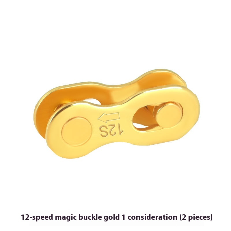 TOOPRE Mountain and Road Bike Gold Chain Magic Link Quick Release Buckle  8S/9/10/11/12/24/27/30 Speed