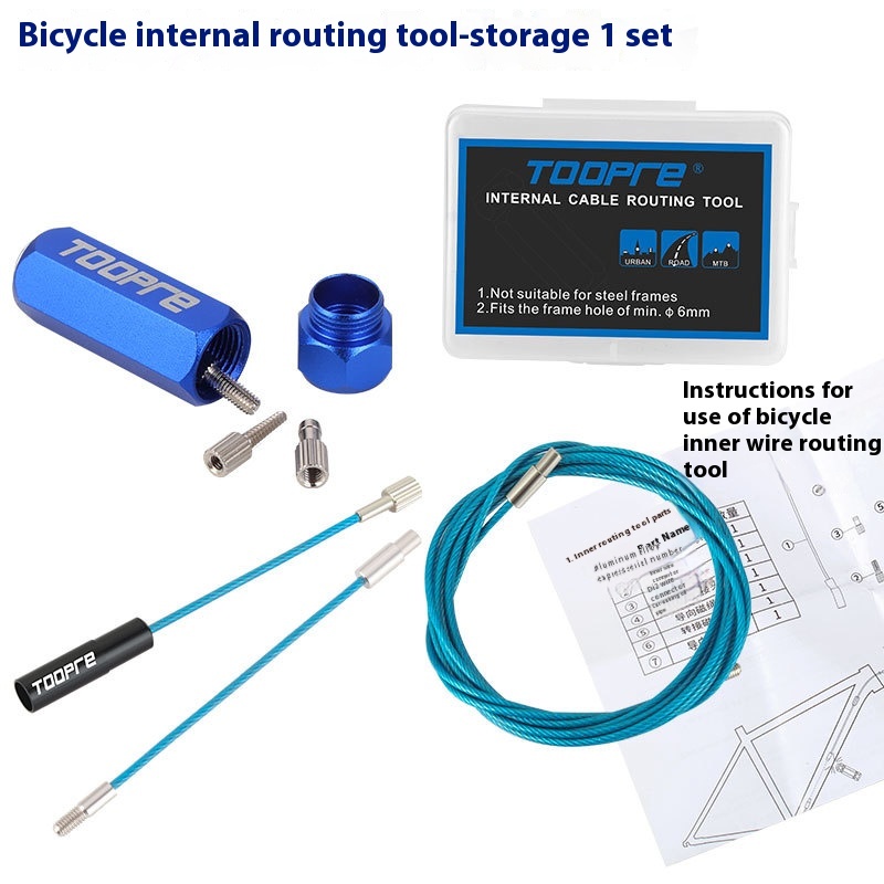 TOOPRE Mountain and Road Bike Carbon Fiber Frame Internal Routing Tool Magnetic Cable Guide Wire Threader