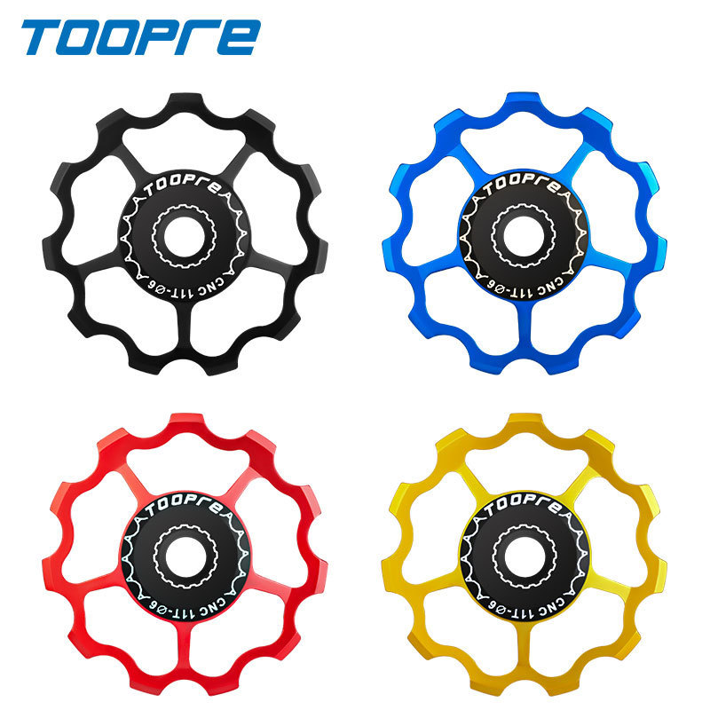 TOOPRE Rear Derailleur Pulley for Bicycles Ceramic Bearing Gear for 11T 13T Transmission of Mountain and Road Bikes