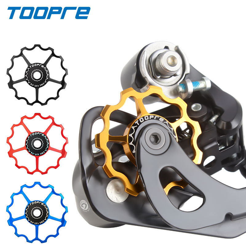 TOOPRE Rear Derailleur Pulley for Bicycles Ceramic Bearing Gear for 11T 13T Transmission of Mountain and Road Bikes