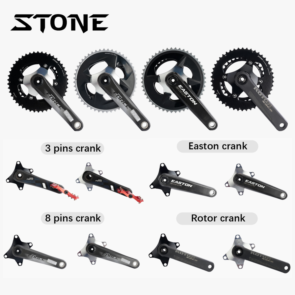 STONE chainring spider for 107BCD double chainring FORCE RIVAL axs flattop ROTOR aldhu ec90 easton 8 pins 3 pins GXP
