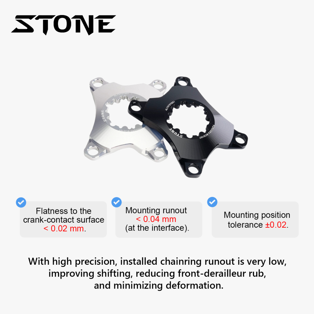 STONE chainring spider for 107BCD double chainring FORCE RIVAL axs flattop ROTOR aldhu ec90 easton 8 pins 3 pins GXP
