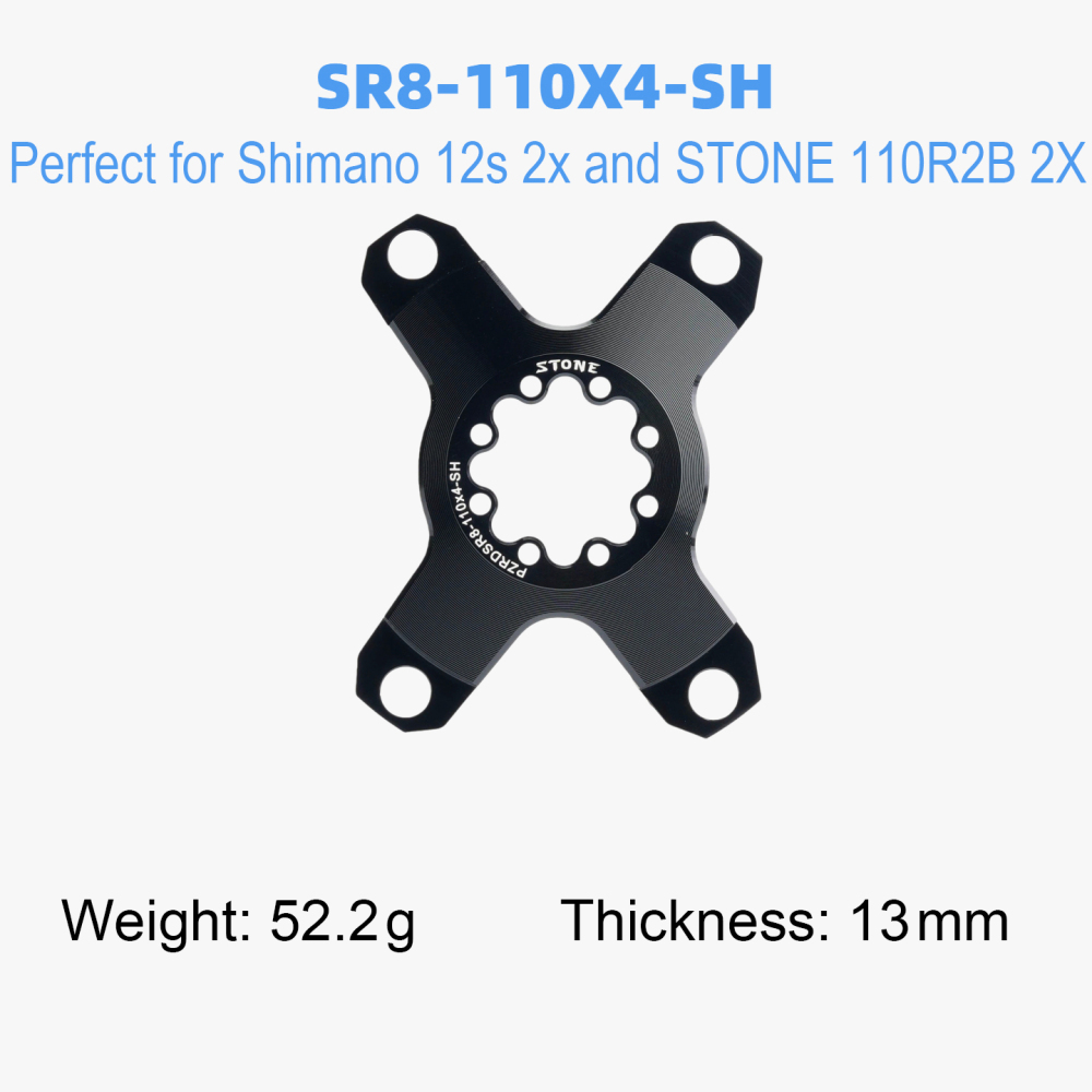 Stone AXS Chainring Adapter Converter Spider 110BCD for Sram Force Red Etap QUARQ Road Bike Gravel 12S Crank 105 R8000 8 bolts pins 2x r7000 r800 r9100 r7100 r8100 r9200