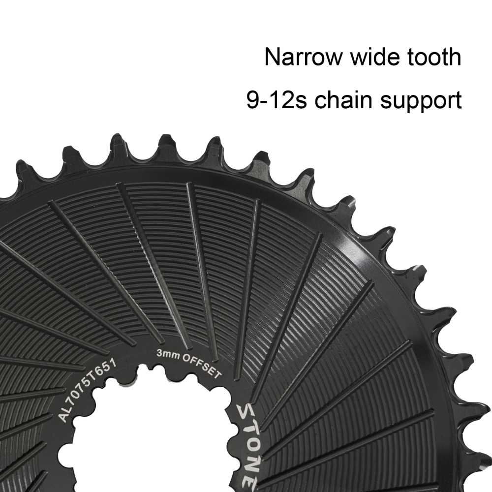Stone Bike Chainring 3mm Offset Direct Mount Round 3 pins for Sram X9 X0 XX1 X01 26 28t 30t 32 34t 36 38 40T Boost 148mm aero hollow