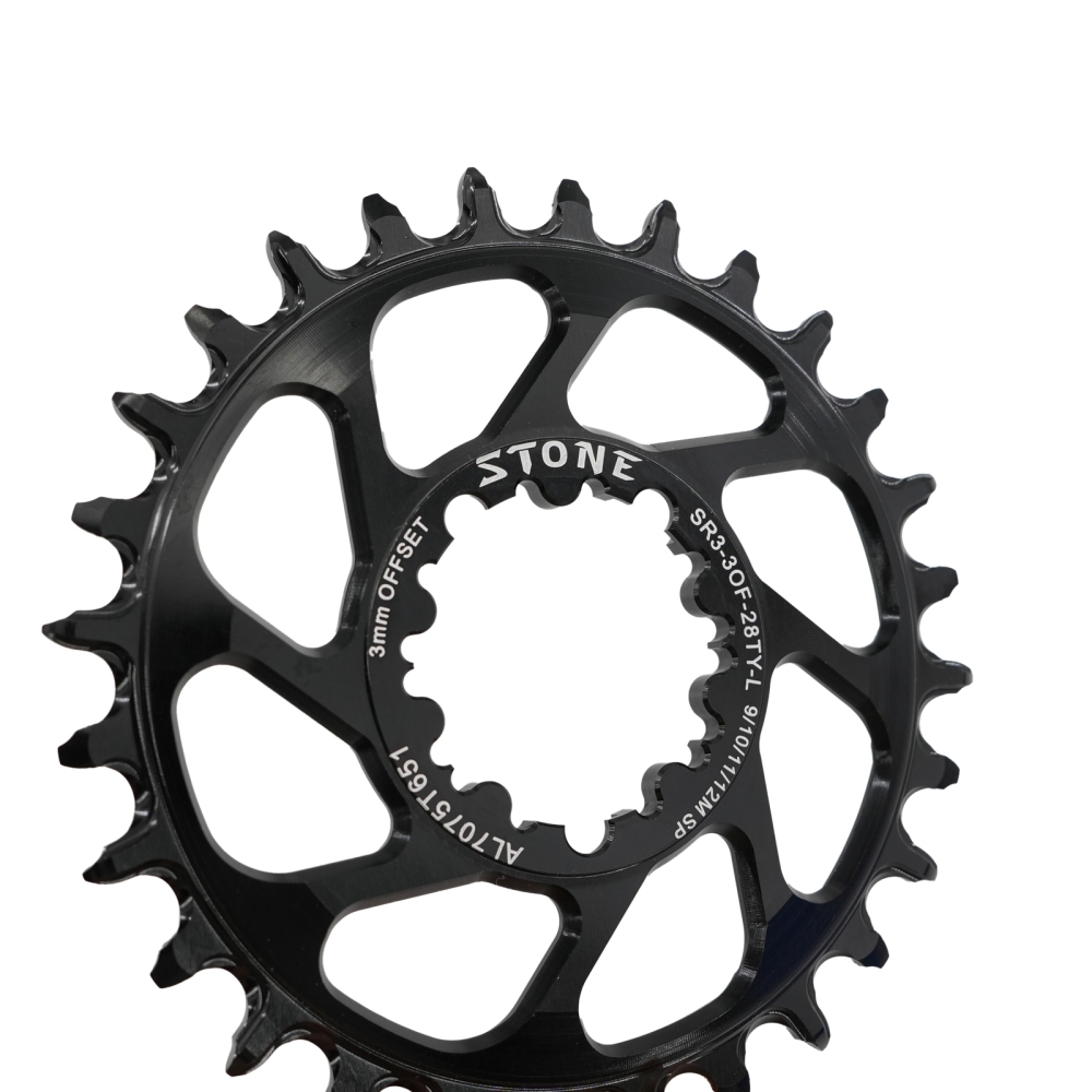 Stone Bike Chainring 3mm Offset Direct Mount Round 3 pins for Sram X9 X0 XX1 X01 26 28t 30t 32 34t 36 38 40T Boost 148mm aero hollow