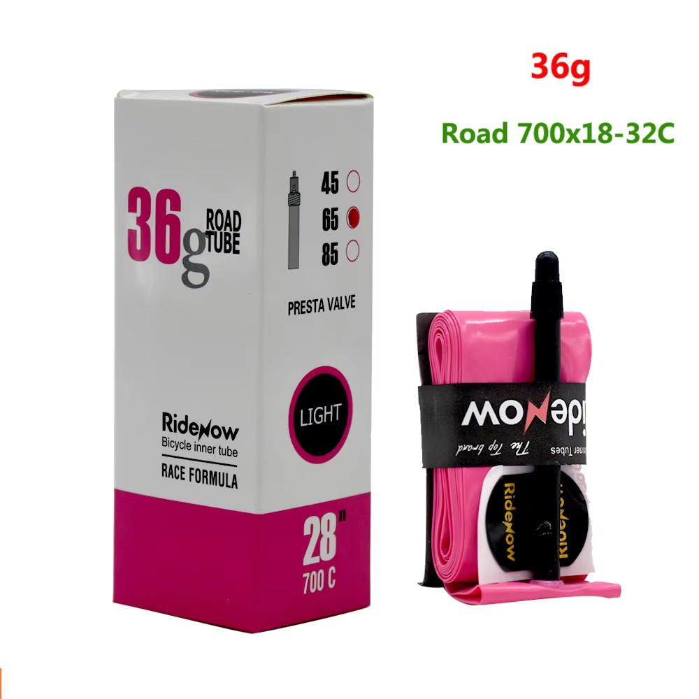 RideNow Ultralight Bike Inner Tube 700c Road Bicycle TPU Inner Tube tire 45mm 65mm 85mm French Valve Bike inner Tubes MTB gravel presta valve
