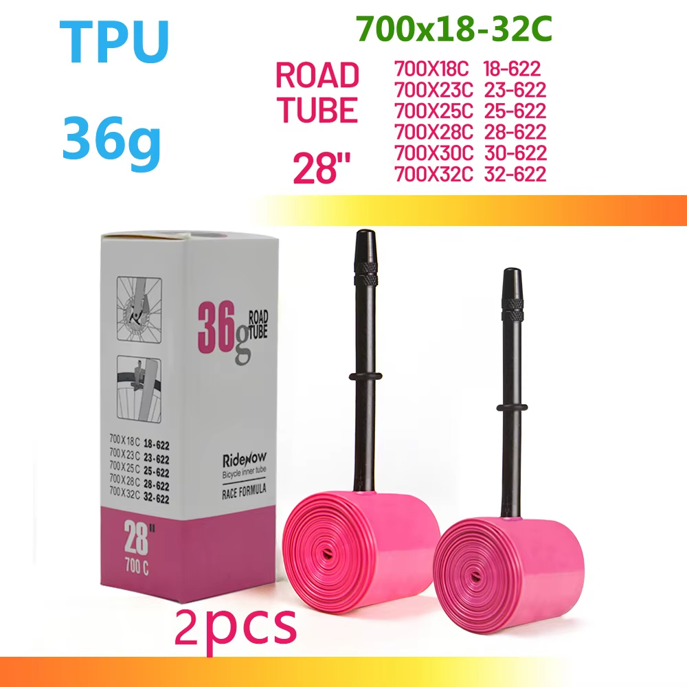 RideNow Ultralight Bike Inner Tube 700c Road Bicycle TPU Inner Tube tire 45mm 65mm 85mm French Valve Bike inner Tubes MTB gravel presta valve