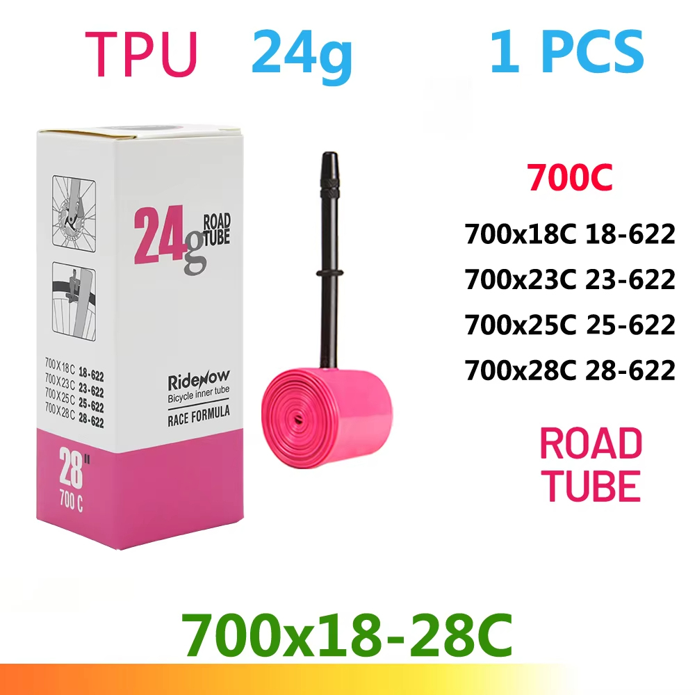 RideNow Ultralight Bike Inner Tube 700c Road Bicycle TPU Inner Tube tire 45mm 65mm 85mm French Valve Bike inner Tubes MTB gravel presta valve
