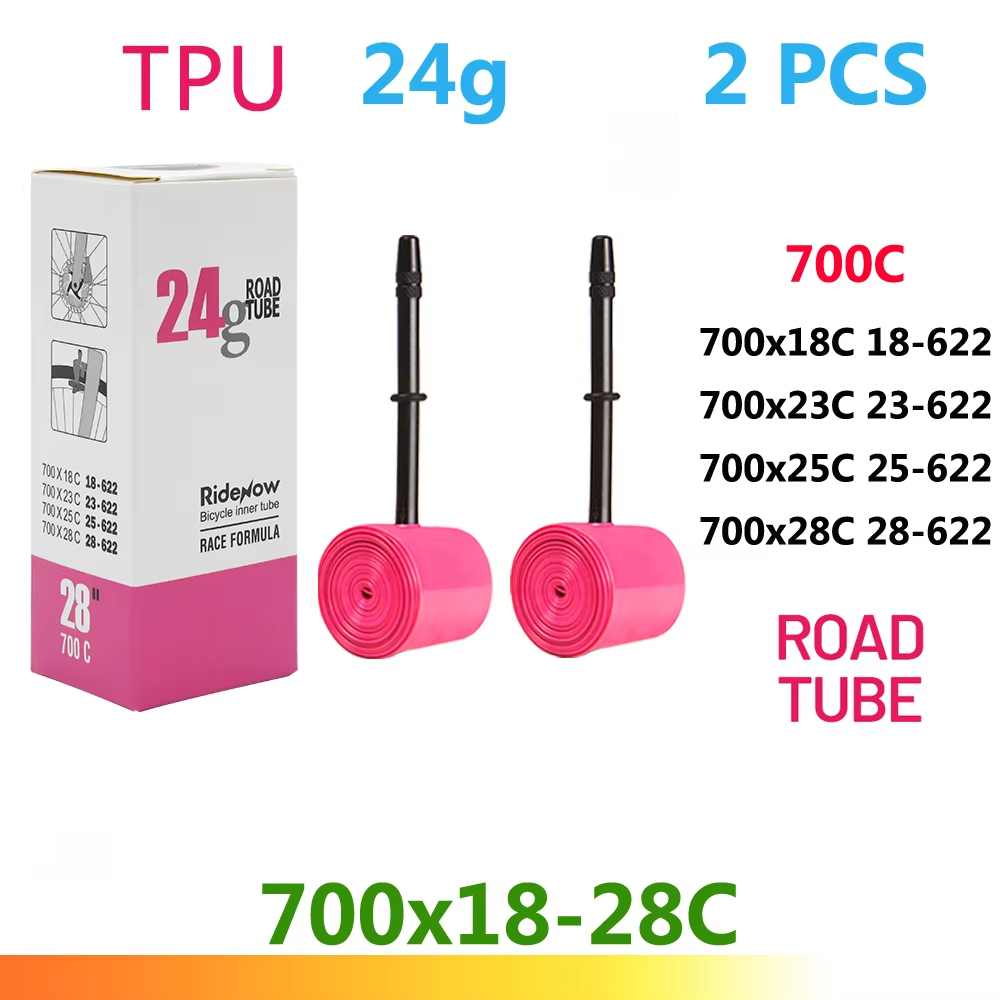 RideNow Ultralight Bike Inner Tube 700c Road Bicycle TPU Inner Tube tire 45mm 65mm 85mm French Valve Bike inner Tubes MTB gravel presta valve