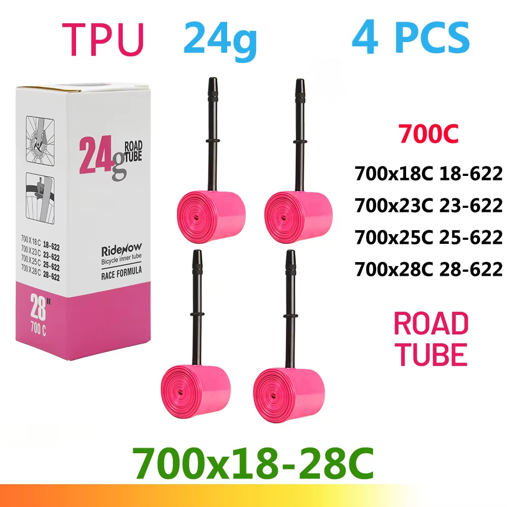 RideNow Ultralight Bike Inner Tube 700c Road Bicycle TPU Inner Tube tire 45mm 65mm 85mm French Valve Bike inner Tubes MTB gravel presta valve