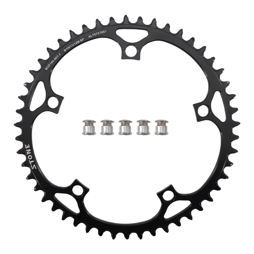 Stone 144BCD Chainring Track Bike fixie Fixed Gear Narrow Wide 44 46 48 50 52 54 55 56 58T 60T ChainWheel Round 9 10 11 12s speed