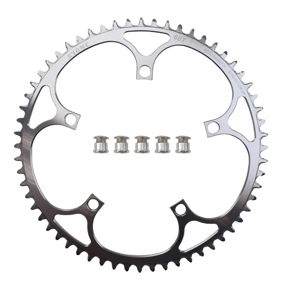 Stone 144BCD Chainring Track Bike fixie Fixed Gear Narrow Wide 44 46 48 50 52 54 55 56 58T 60T ChainWheel Round