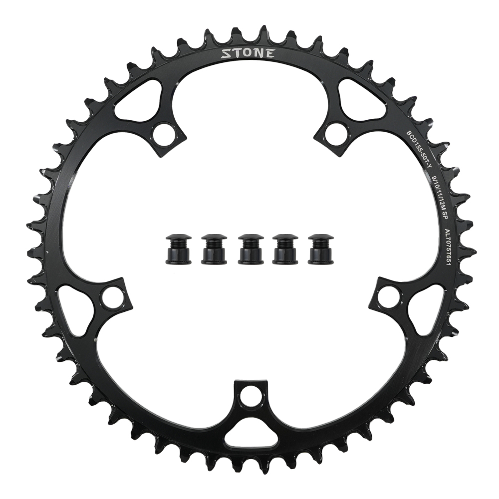 Stone 135BCD Chainring Round Narrow Wide 42 44 46 48 52 54 56T 58 60T tooth Road MTB Bike ChainWheel 9 10 11 12s speed hollow aero