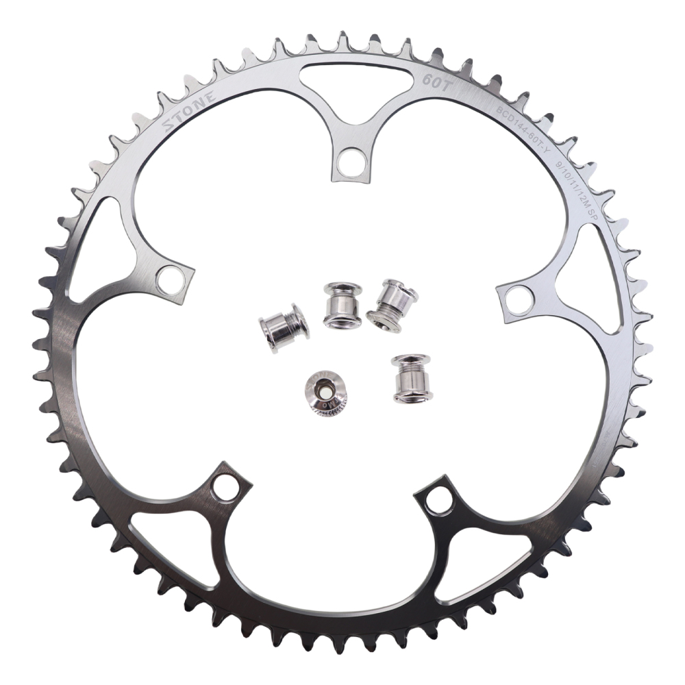 Stone 144BCD Chainring Track Bike fixie Fixed Gear Narrow Wide 44 46 48 50 52 54 55 56 58T 60T ChainWheel Round