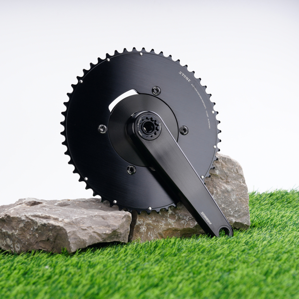 Stone Double Chainring 110BCD for SRM PowerMeter PM7 PM9 Crankset 5800 6800 4700 9000 Round Aero 50 34T 52 36T 53 39T 54 40T Road Bike