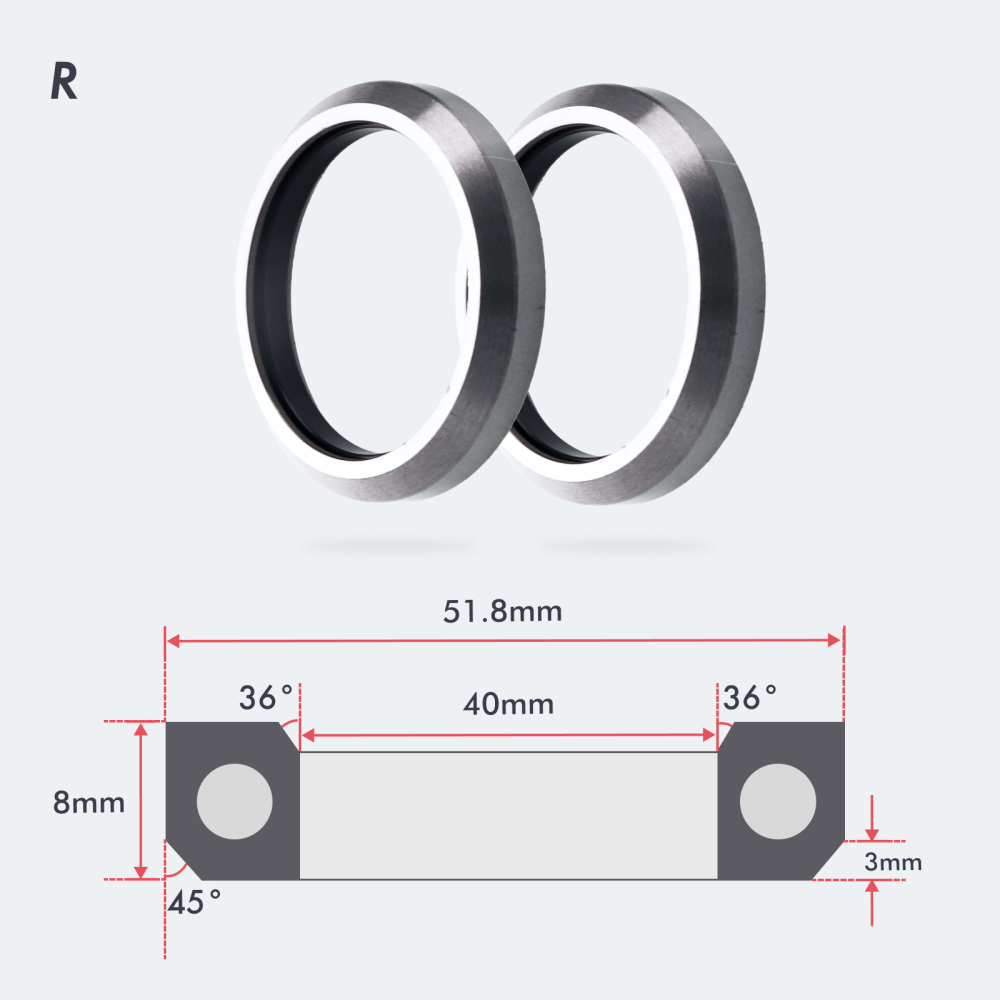 Neco Bearing Road Bike MTB Headset Bearing MR019 MR040 41mm 30.2mm 51.8mm 40mm 36x45 Degree for FSA Neco Headset Repair Parts