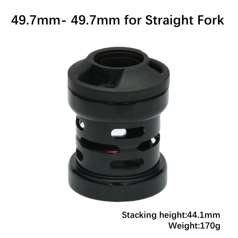 Neco Bike Threadless Headset Inner Cable Routing 52 44 55 56 49.7MM Tapered Straight Fork MTB Bearing Headset Internal