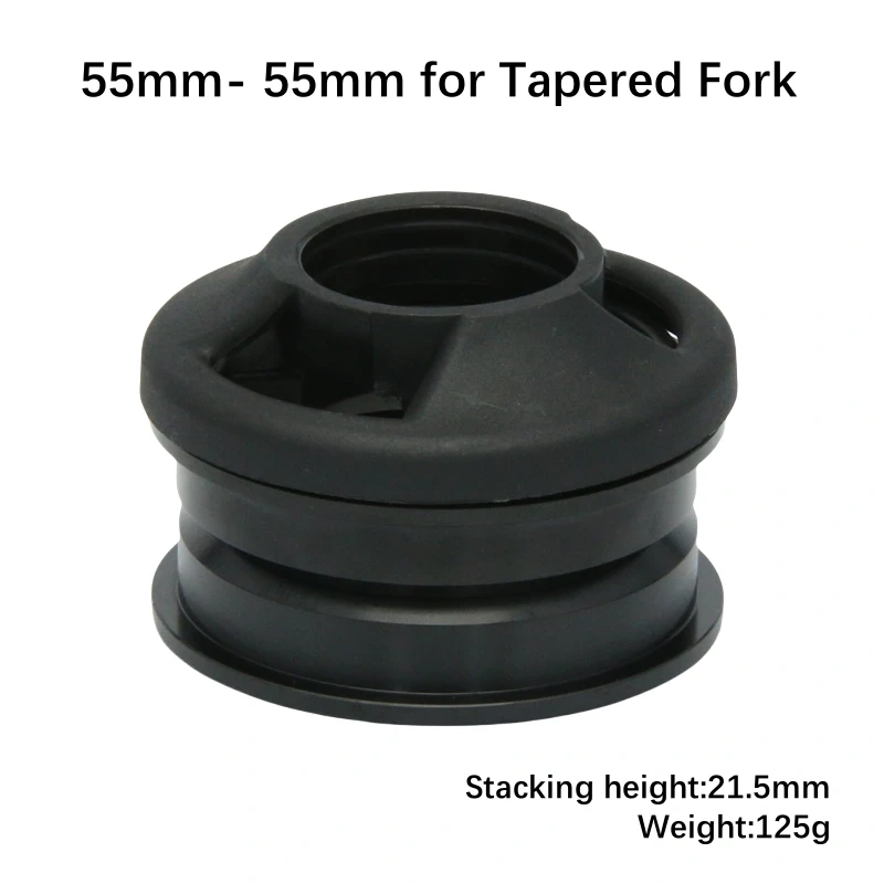 Neco Bike Threadless Headset Inner Cable Routing 52 44 55 56 49.7MM Tapered Straight Fork MTB Bearing Headset Internal