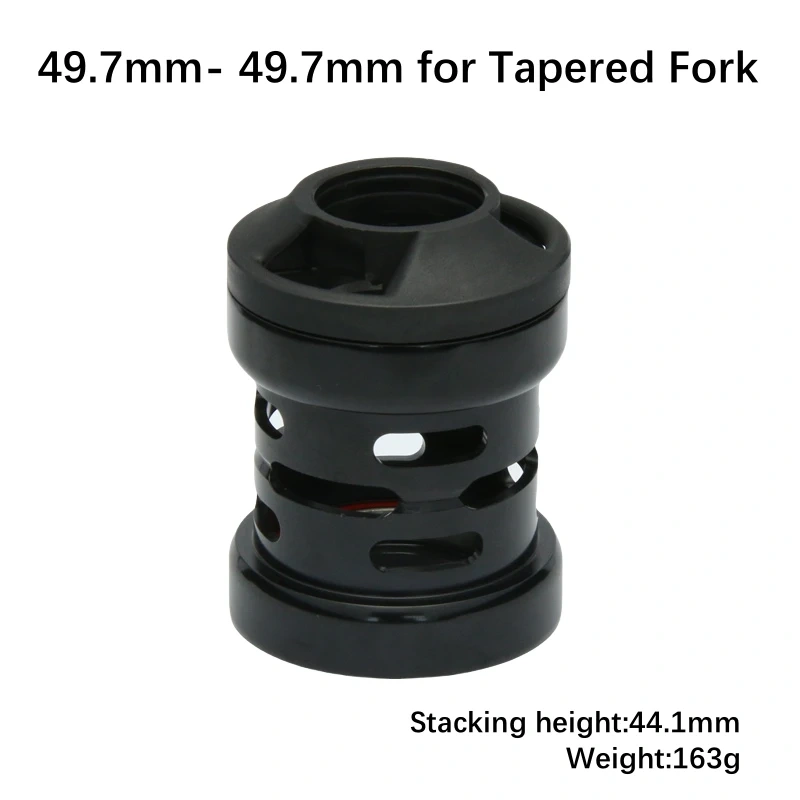 Neco Bike Threadless Headset Inner Cable Routing 52 44 55 56 49.7MM Tapered Straight Fork MTB Bearing Headset Internal