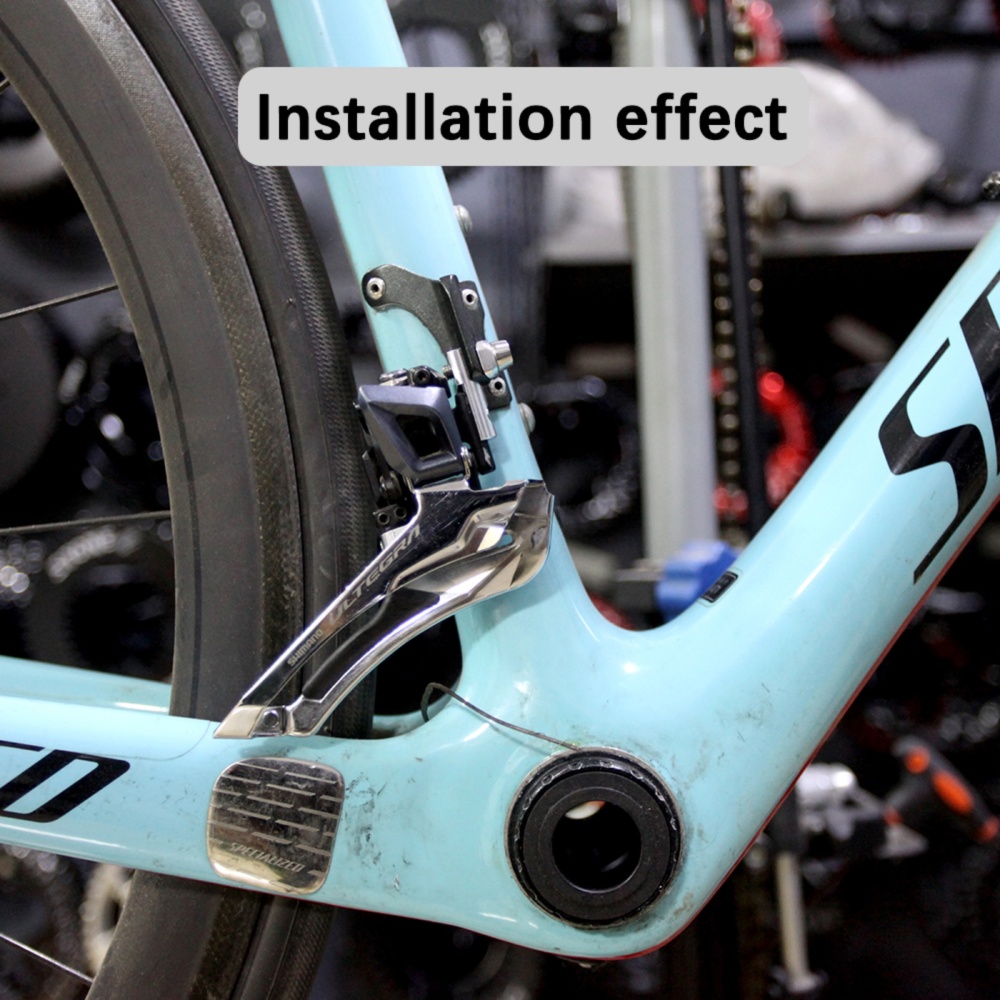 STONE Road Bike Front Derailleur Extender adapter convertor for SHIMANO 105 R7000 ULTEGRA R8000 Dura ACE R9100 Chainrings 10/11S Speed