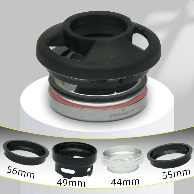 Neco Bike Threadless Headset Inner Cable Routing 52 44 55 56 49.7MM Tapered Straight Fork MTB Bearing Headset Internal