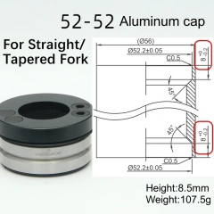 52 52 Al cap Tapered