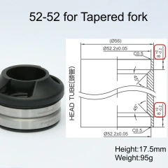 52 52 Tapered fork