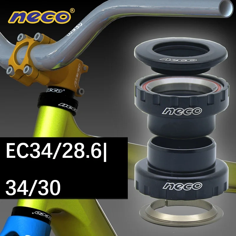Neco headsets bearing high strength 34mm Is34/28.6 Is34/30 1-1/8"  cycling fork mountain mtb