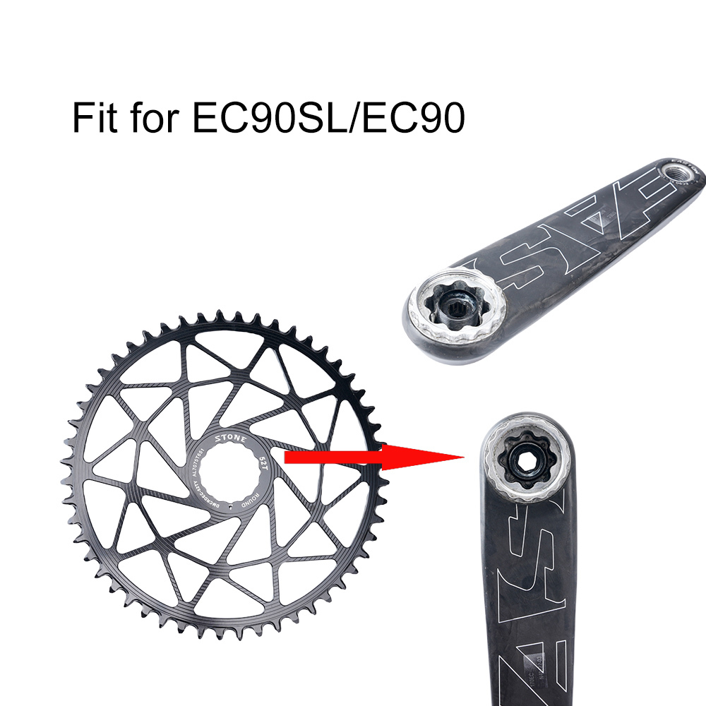 Stone Round Oval Chainring Direct Mount For EC90 EC90SL CINCH Crankset Road Bike Gravel 9 10 11 12s speed 40t 42t 48t 50t 54t easton