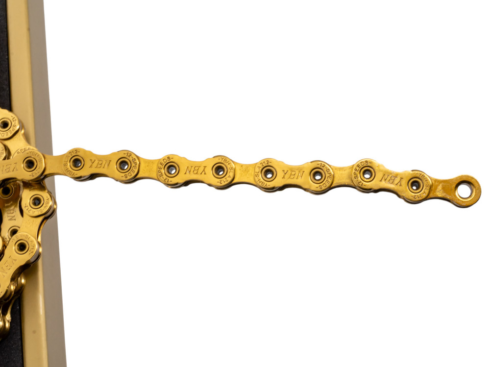 YBN SLA 212 S2 Titanium 12-Speed Chain Hollow Pin SLA212 road bike MTB gravel bike chain super ultra durable lifespan chain 12 speed 11 12s SLA211