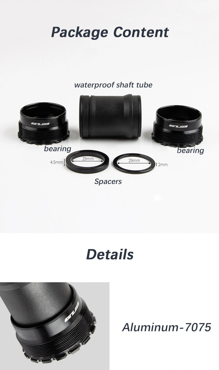 GUB Bike Bottom Bracket T47L-DUB Ceramic Bearing Thread 29mm for MTB Road Bike Width 86.5mm Bicycle BB
