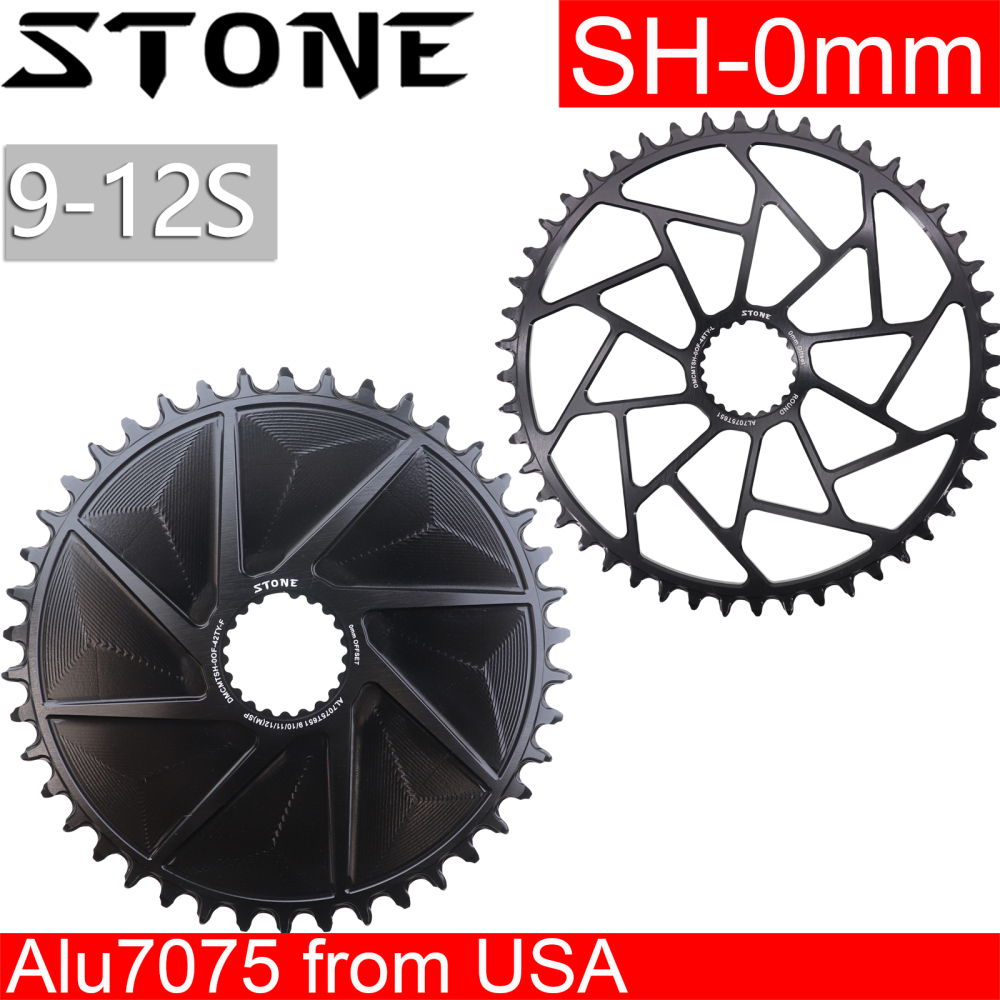 Stone Chainring For 12s Shimano M9100 M8100 M7100 M6100 Round 36T to 48T 12 Speed 0MM Offset Direct Mount MT900 8100 7100 6100