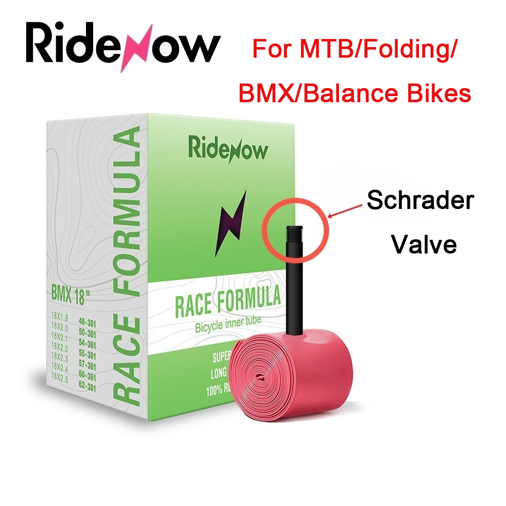 Ridenow TPU Bicycle Inner Tube – Schrader Valve Ultra-Light MTB Gravel Folding BMX Inner Tube 12/14/18/20/24/26/27.5/29 inch