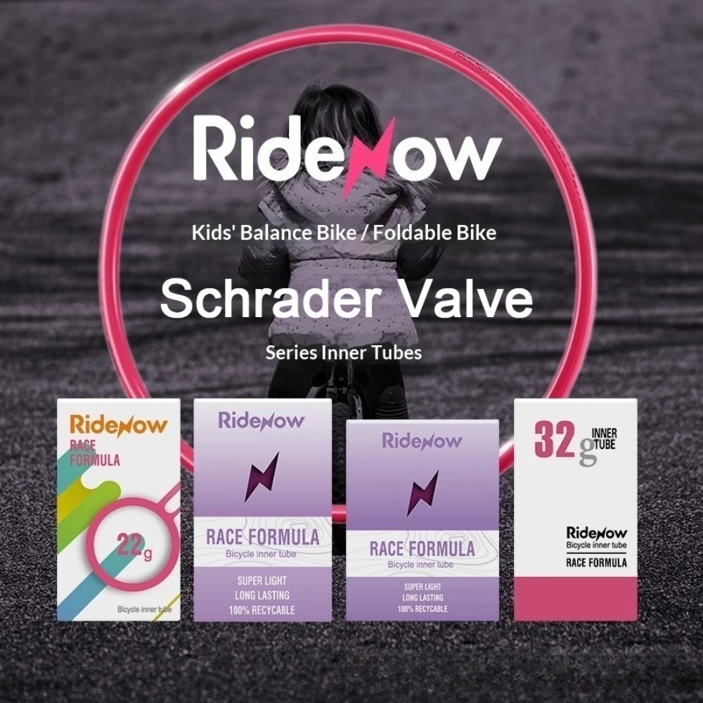 Ridenow TPU Bicycle Inner Tube – Schrader Valve Ultra-Light MTB Gravel Folding BMX Inner Tube 12/14/18/20/24/26/27.5/29 inch