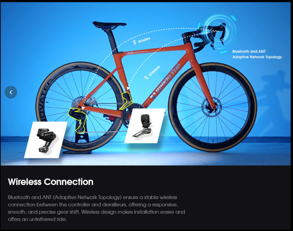 WHEELTOP EDS TX Wireless aluminum Carbon fiber Electronic Shifter/Derailleur Road Bike 3-12 13 14s speed