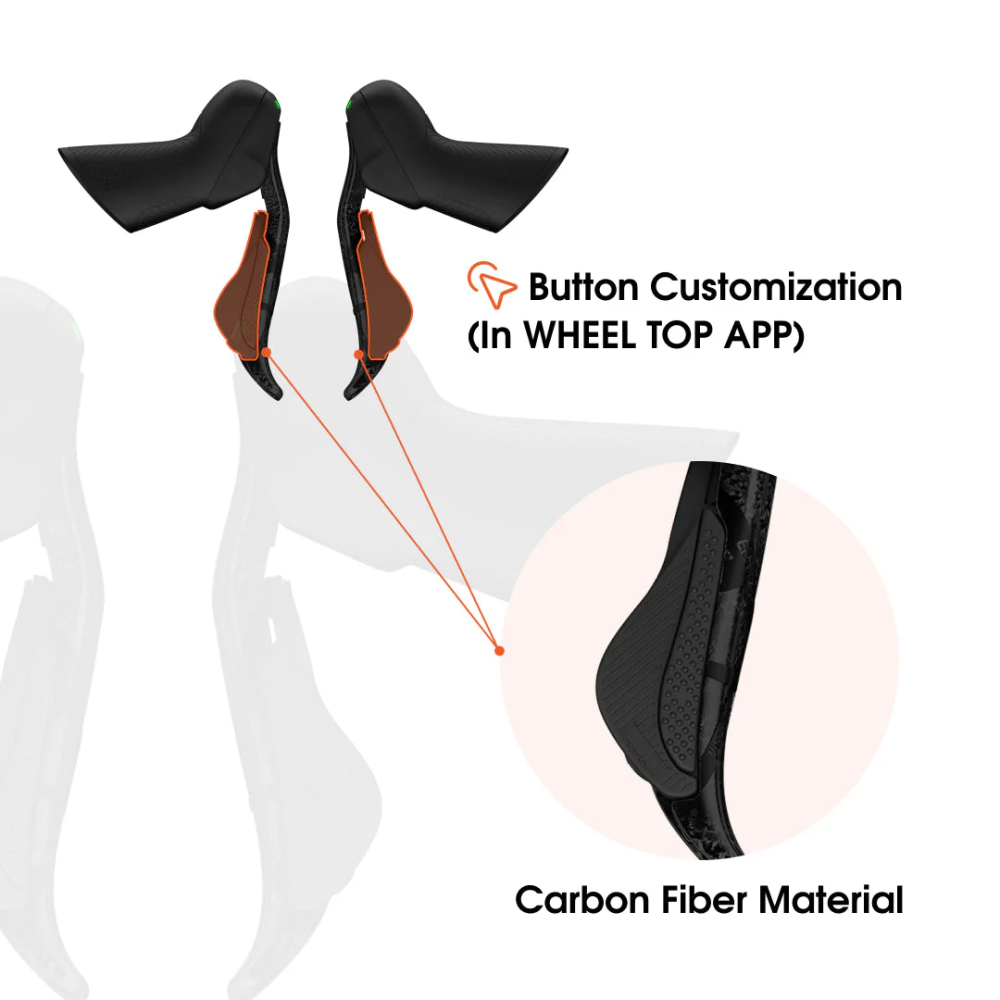 WHEELTOP EDS GeX Wireless Electronic Shifter/Derailleur (Gravel Bike)
