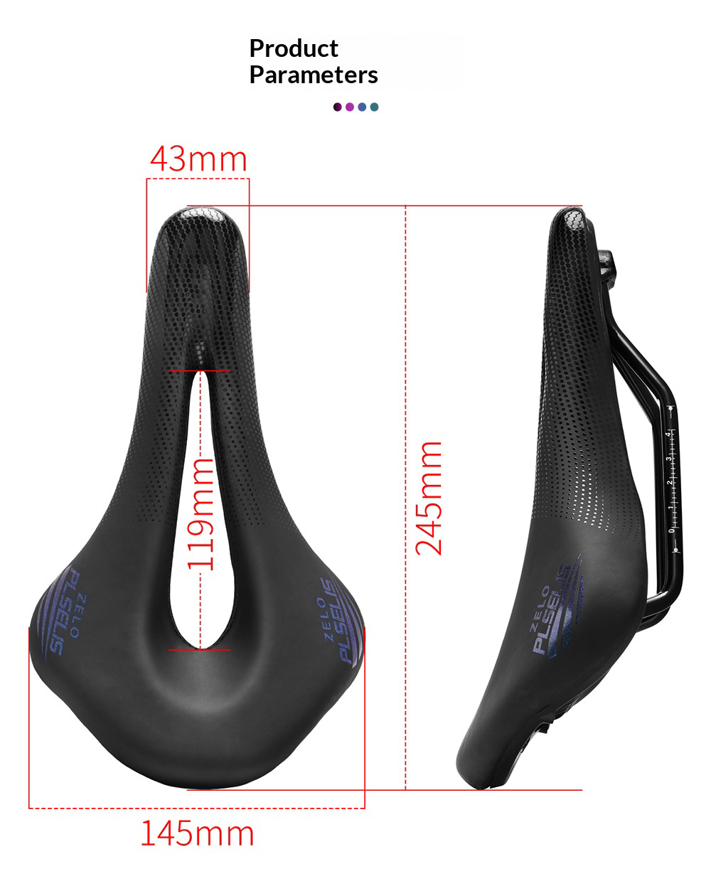 PLSELIS Bicycle Saddle Hollow Soft Seat for MTB Road Bike Folding Bike PU Foam Cushion Ergonomic Comfort Design MEROCA
