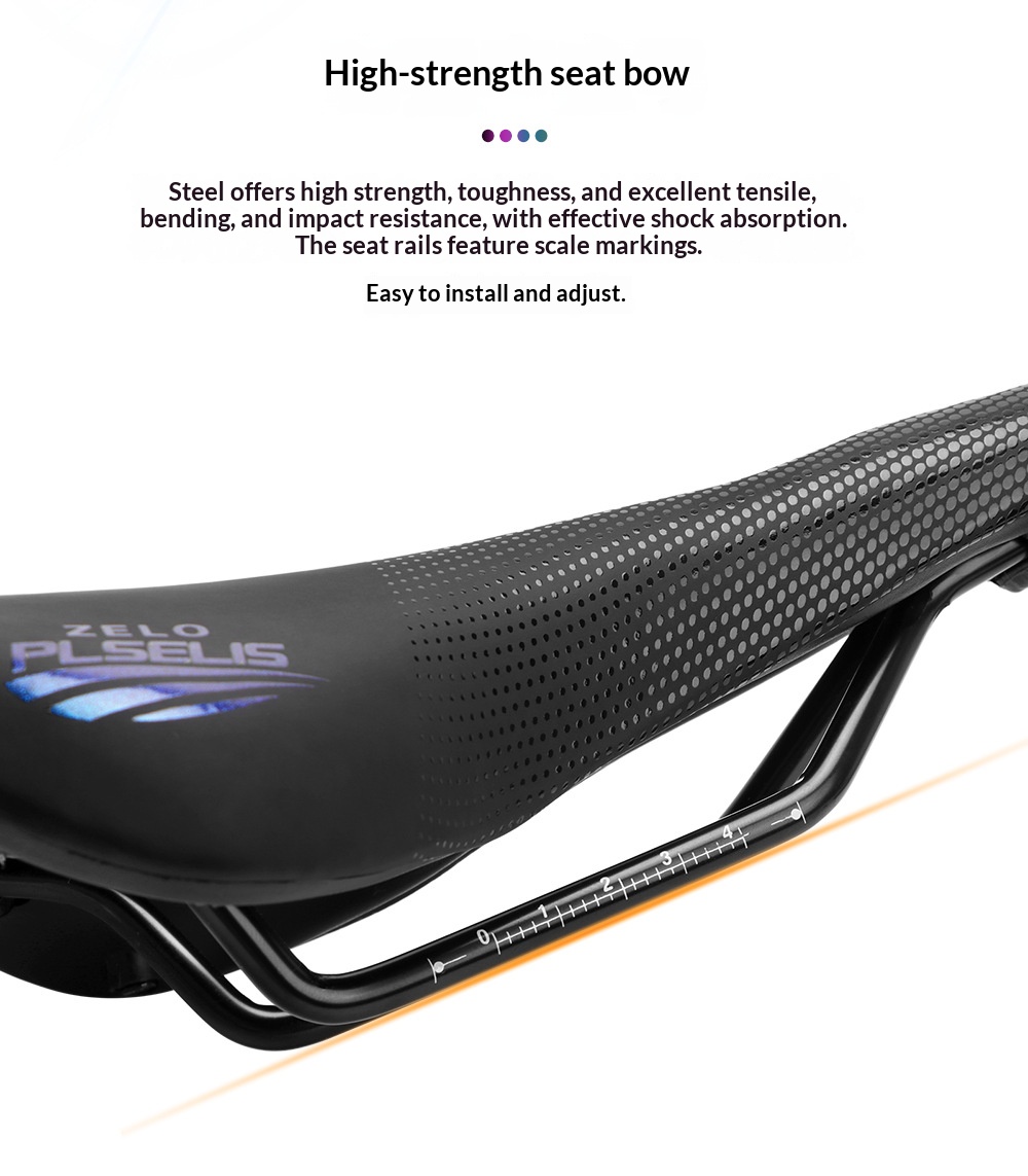 PLSELIS Bicycle Saddle Hollow Soft Seat for MTB Road Bike Folding Bike PU Foam Cushion Ergonomic Comfort Design MEROCA