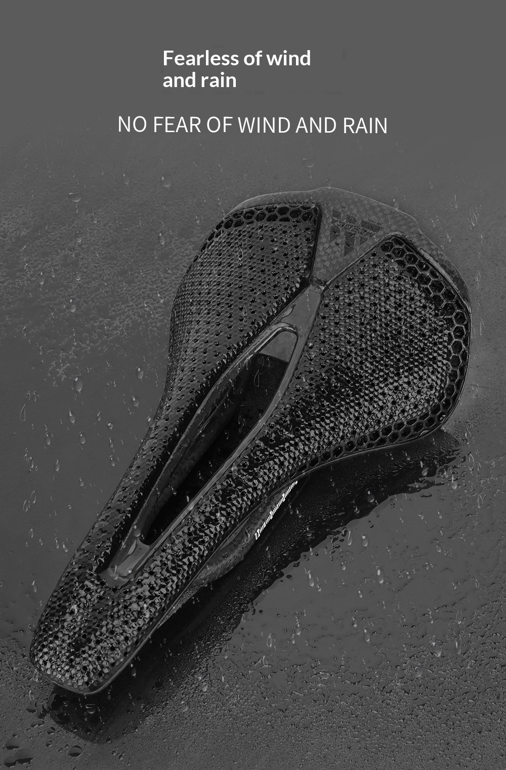 MEROCA VG R1 3D Printed Bicycle Saddle Carbon Fiber Base with Zoned Cushioning Hollow Road Bike Saddle