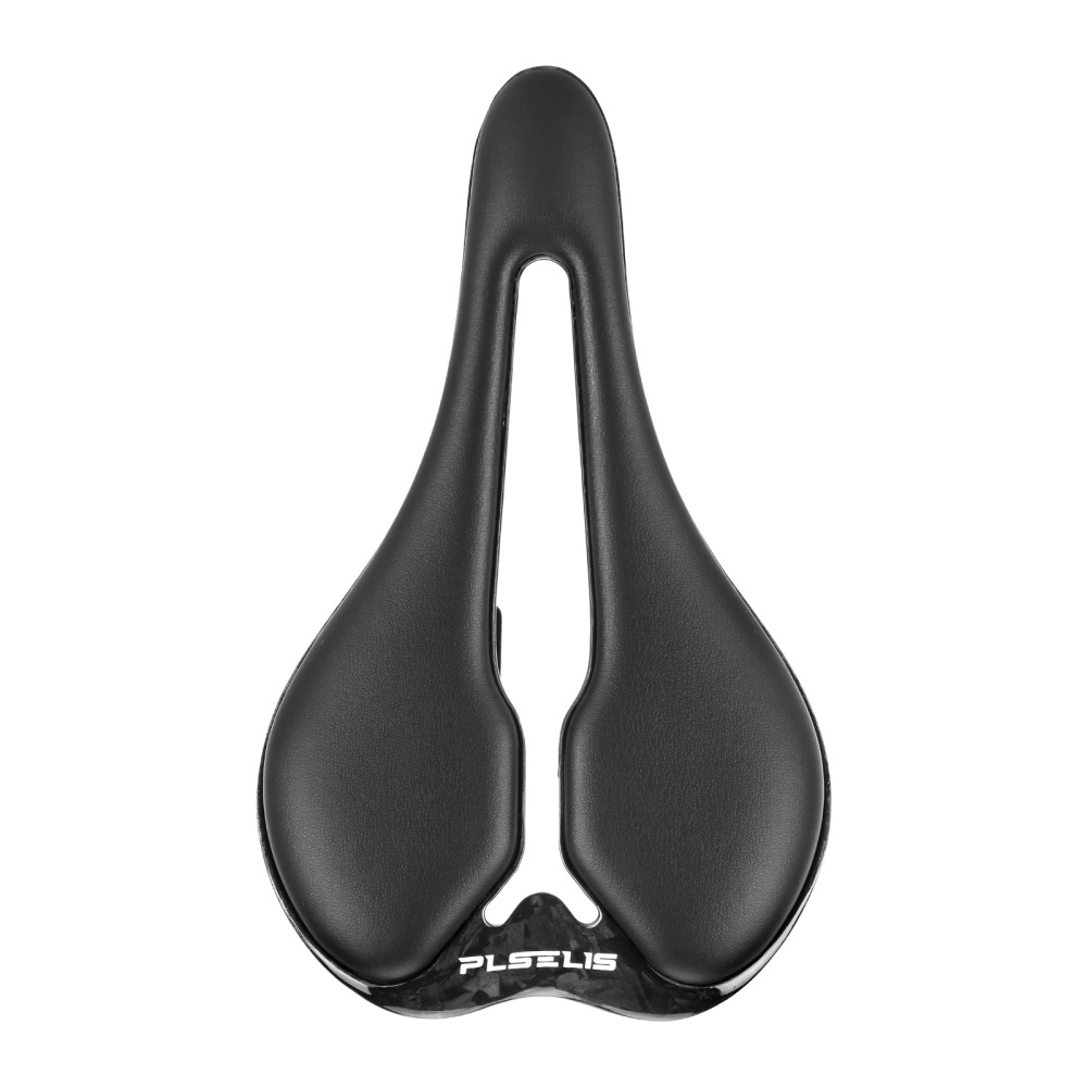 PLSELIS Carbon Fiber Bicycle Saddle Hollow Lightweight Racing Seat for MTB Road Bike Ergonomic Soft Comfort Design