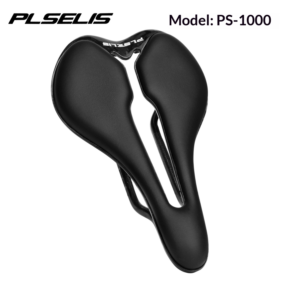 PLSELIS Carbon Fiber Bicycle Saddle Hollow Lightweight Racing Seat for MTB Road Bike Ergonomic Soft Comfort Design