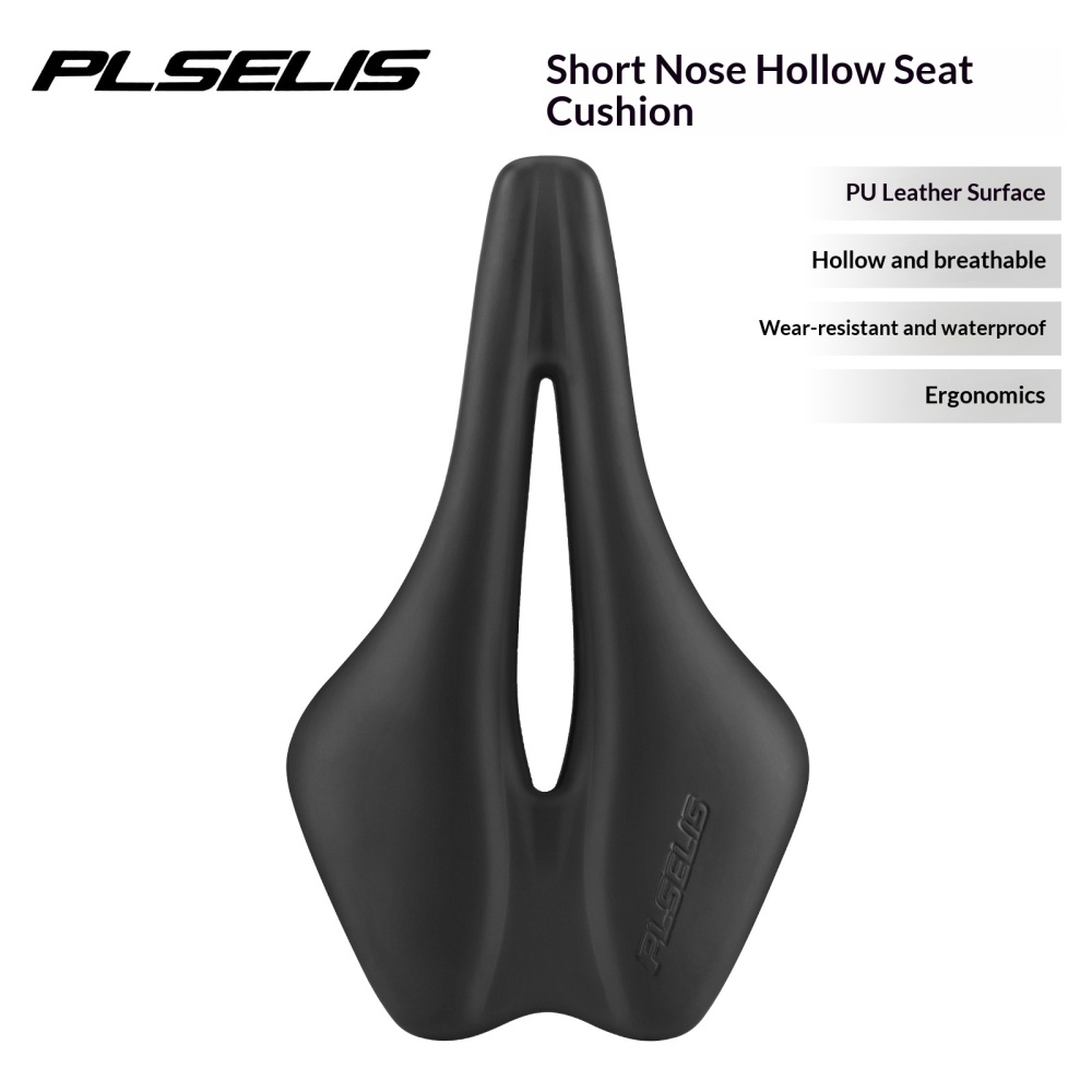 MEROCA PLSELIS Mountain Bike and Road Bike Lightweight Hollow Racing Saddle Folding Bike Seat PU Cover