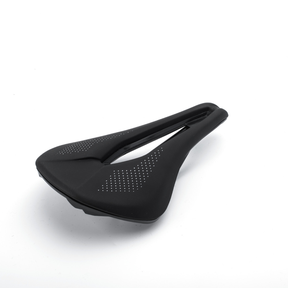 Coolyea Short Nose Bicycle Saddle Hollow Sport Seat for MTB PU Microfiber Cover Lightweight Foam Padding