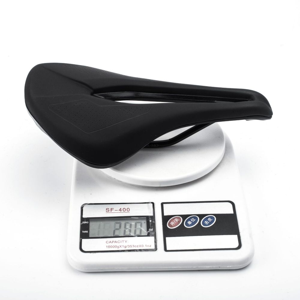 Coolyea Short Nose Bicycle Saddle Hollow Sport Seat for MTB PU Microfiber Cover Lightweight Foam Padding