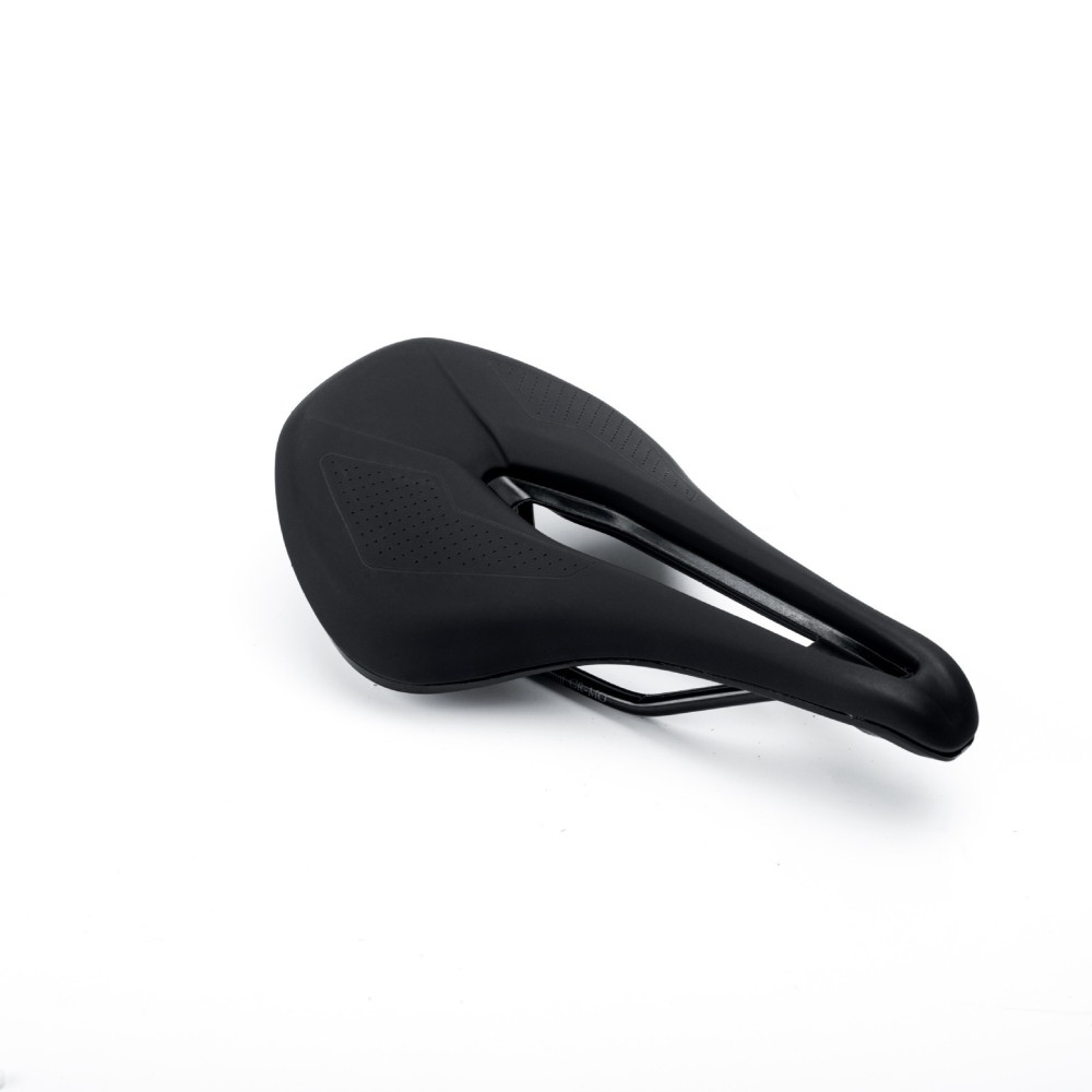 Coolyea Short Nose Bicycle Saddle Hollow Sport Seat for MTB PU Microfiber Cover Lightweight Foam Padding