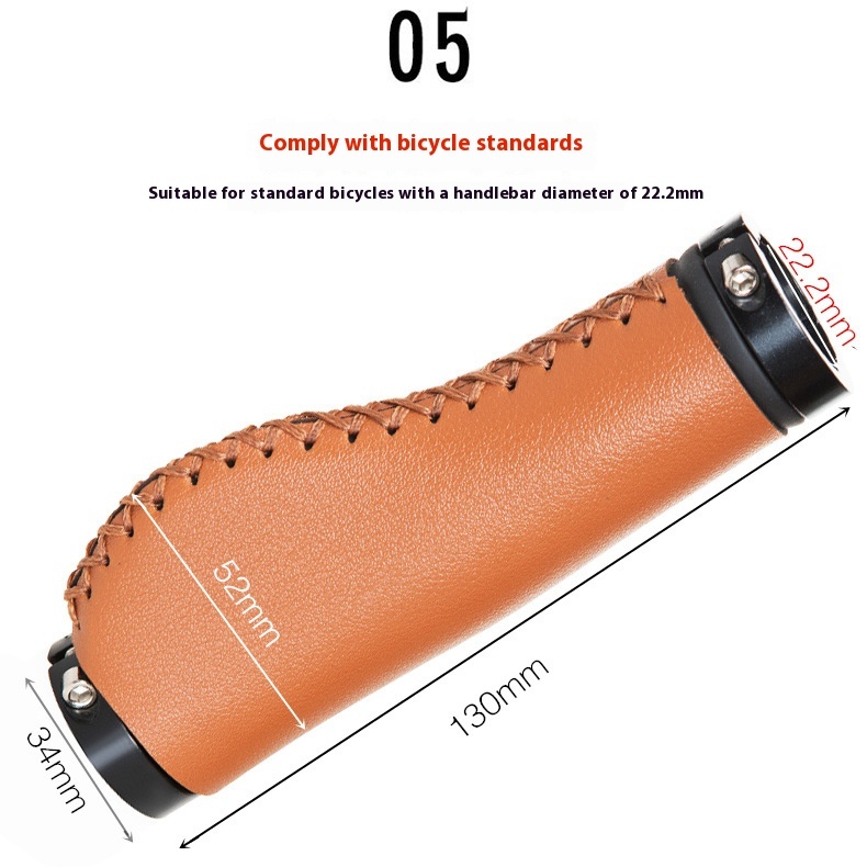 MOTSUV Mountain Bike Handlebar Grips – Ergonomic Synthetic Leather Grips with Hand-Stitched Design VXM