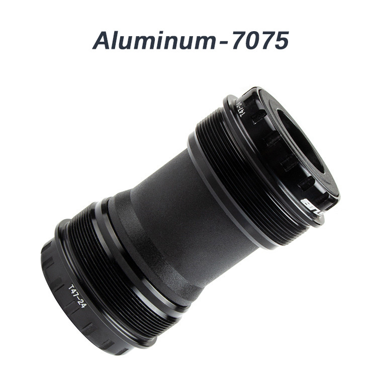GUB Bike Bottom Bracket T47 Ceramic Bearing 24mm Spindle for Shimano MTB Road Bike Thread Width 68/73mm BB